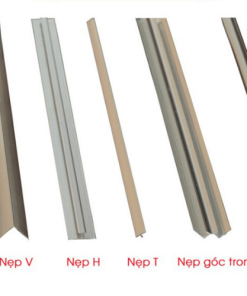 Nẹp nhôm PVC vân đá màu bạc
