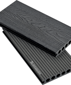 Sàn gỗ nhựa lỗ tròn - Dark Grey